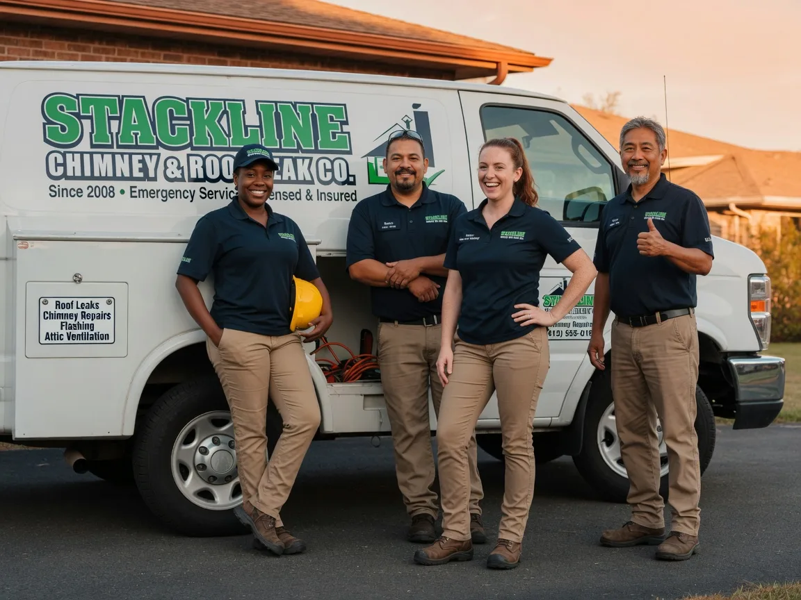 Chimney flashing repair company in Montrose, IL